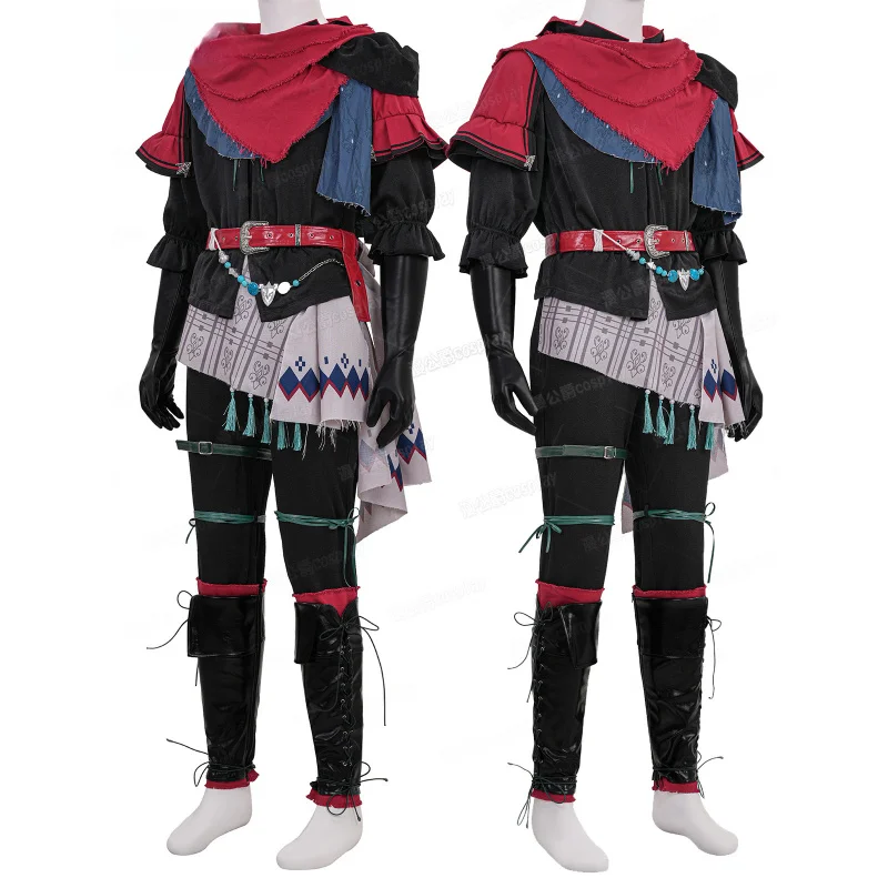 أزياء فاينل فانتسي 16 جوشوا التأثيرية - مجموعة كاملة مع سلسلة الخصر لقفازات الرأس لملابس ألعاب الهالوين KKCos #2