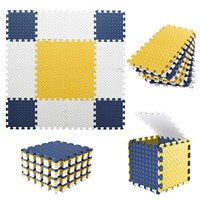 0.4 Inch/16pcs Thick Square Puzzle Mat ,30*30cm EVA Foam Play Mat for Baby Room Activities,