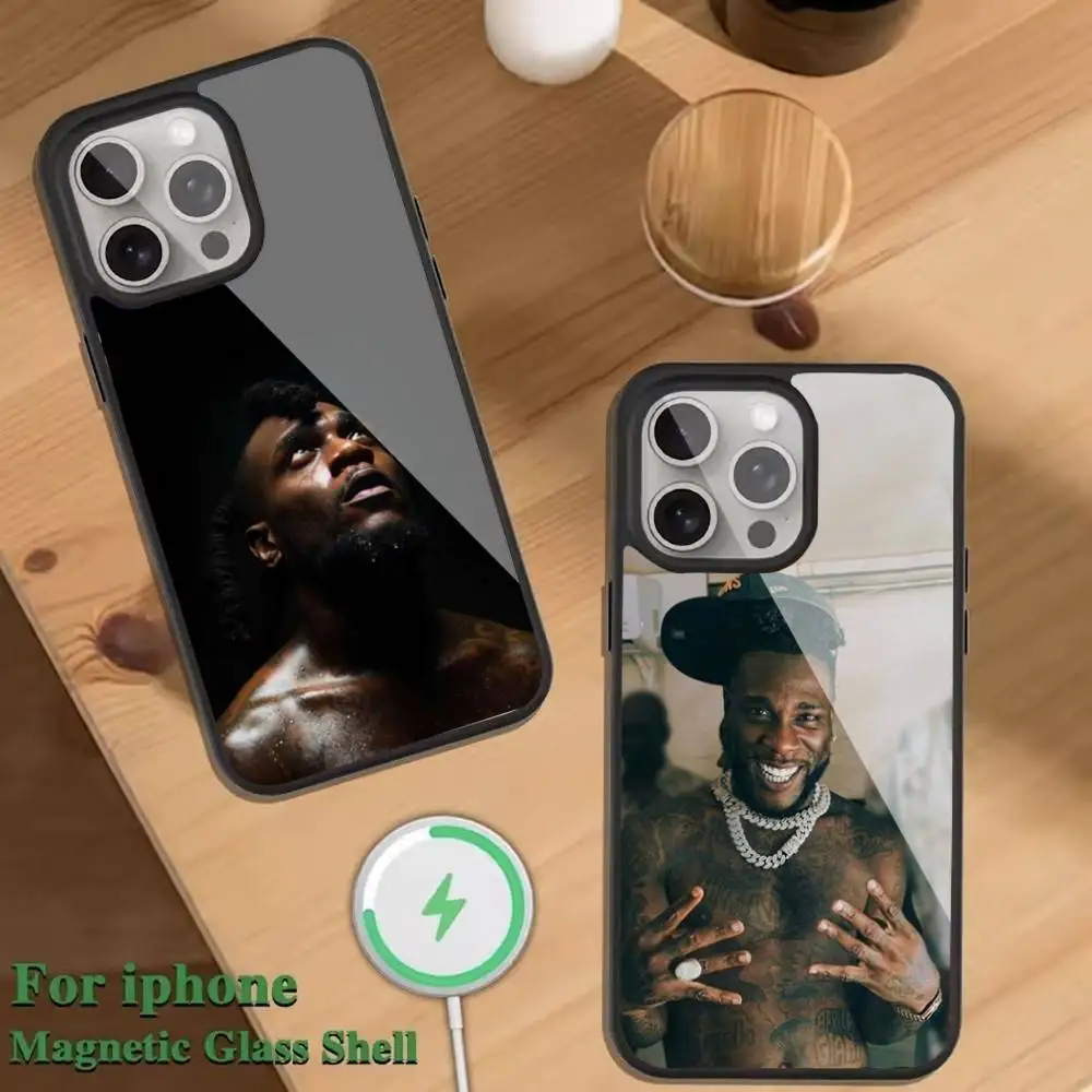 

B-Burna B-Boy singer Phone Case For Magnetic Wireless Charge Cover For iphone 16 15 14 13 12 11 Pro Max Plus Coque
