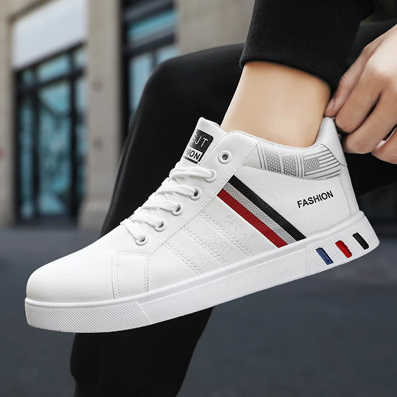 

Men's New Casual Outdoor Walking Platform Men's Board Shoes Trend Breathable Fashion White Shoes Men's Casual Sneaker Shoes