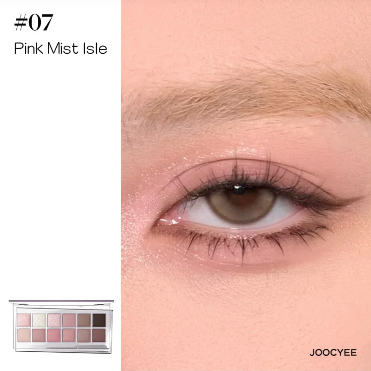 JOOCYEE 12-tinten oogschaduwpalet Langdurige parelmoer gel Glad Hoge kleur Zachte matte textuur Oogmake-up Cosmetica