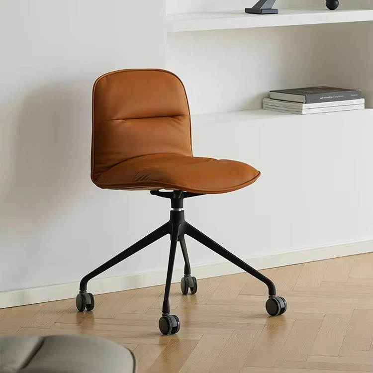 Modern Nordic Style Multi-Functional Home and Office Use Hot Selling Rotatable Full Upholstery Chair With Wheel