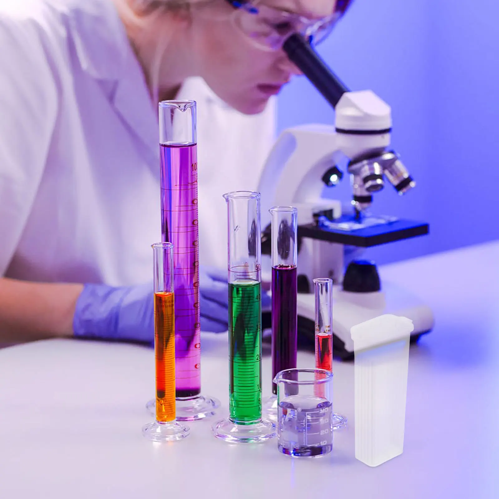 10개 세트 병리학 슬라이드 보관함 염색 코플린 병 포함 안전한 슬라이드 운송 시스템 병원 및 과학 연구에 이상적