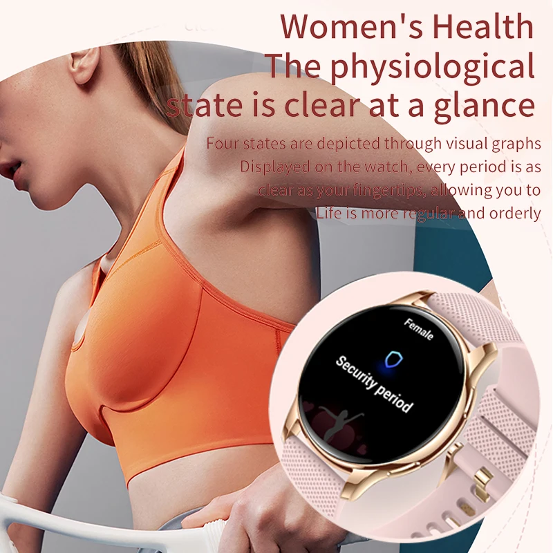 2025 nuevo reloj inteligente Bluetooth hablar pantalla completamente táctil Monitor de ritmo cardíaco salud de las mujeres deportes Fitness SmartWatch hombres mujeres regalo