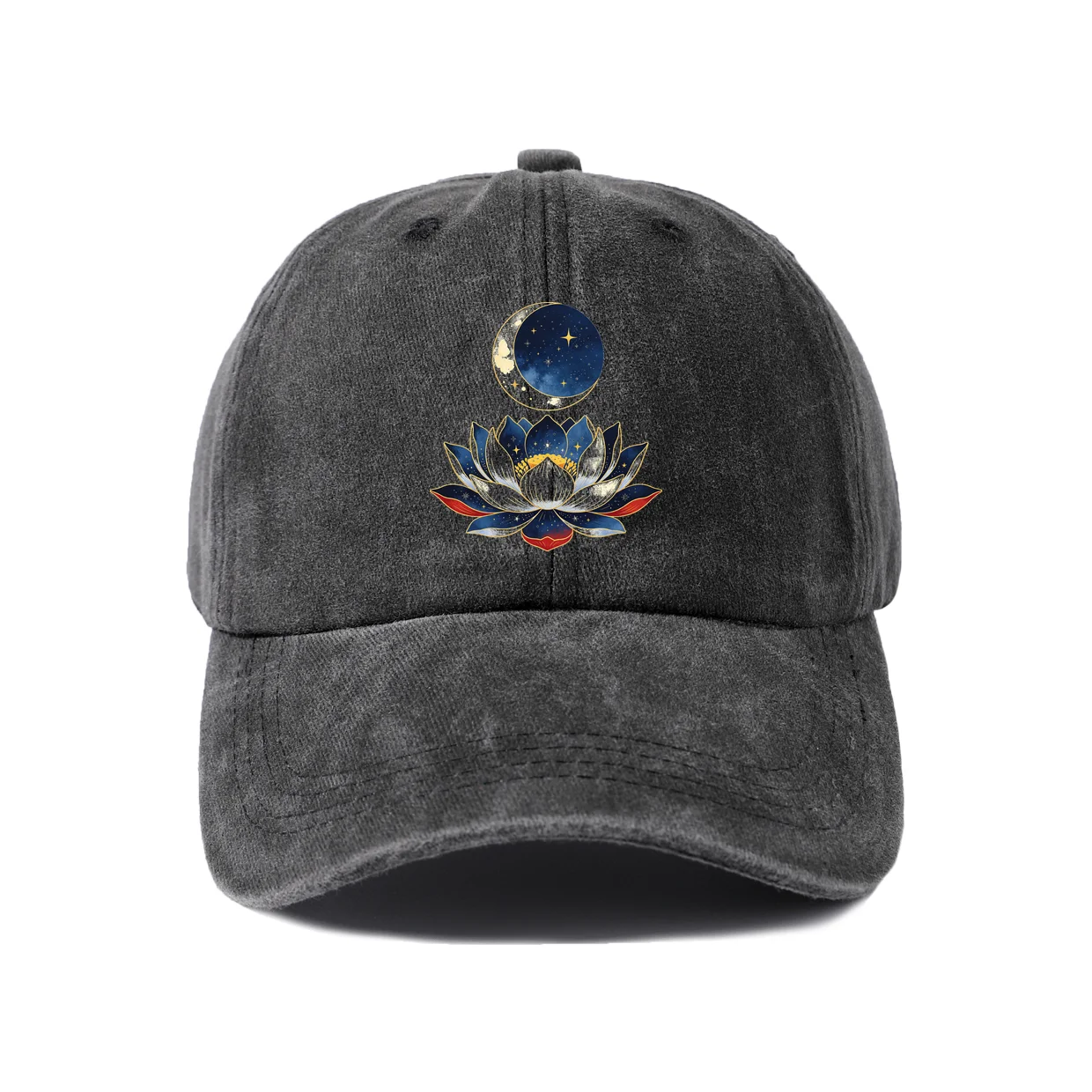 Space Planet Graphic Graphic Baseball Cap, Vintage Washed Adjustable Unisex Dad Hat, Everyday Gift