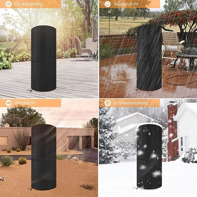 Patio Heater Covers Waterproof Outdoor Cover Heavy Duty Tear-Proof,Anti-Snow,Anti-Hail Dust-Proof Cover For Patio Heater