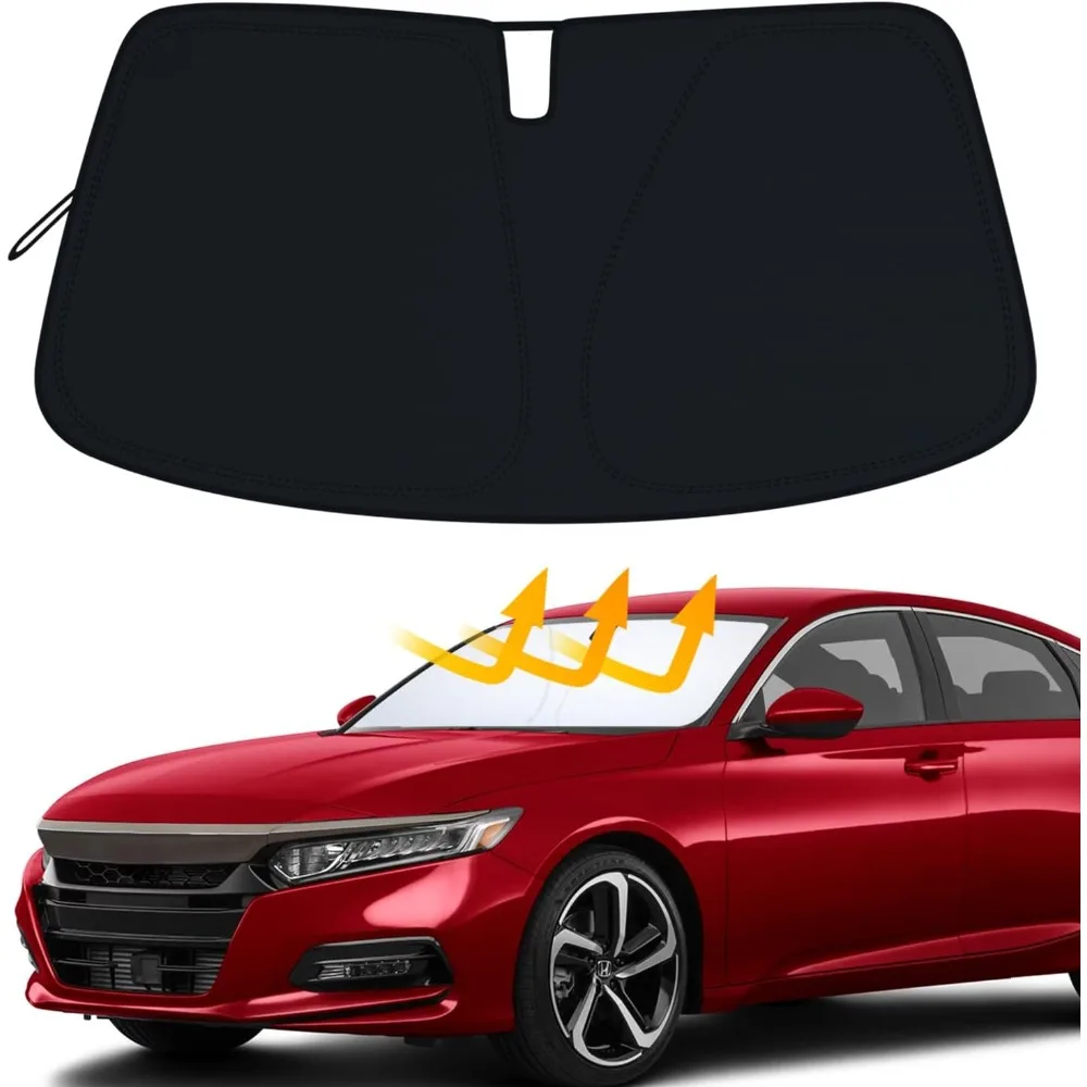 

premium car windshield sun shade for 2018-2022 honda accord front window sun visor reflector 310t thickened blocks uv rays folda