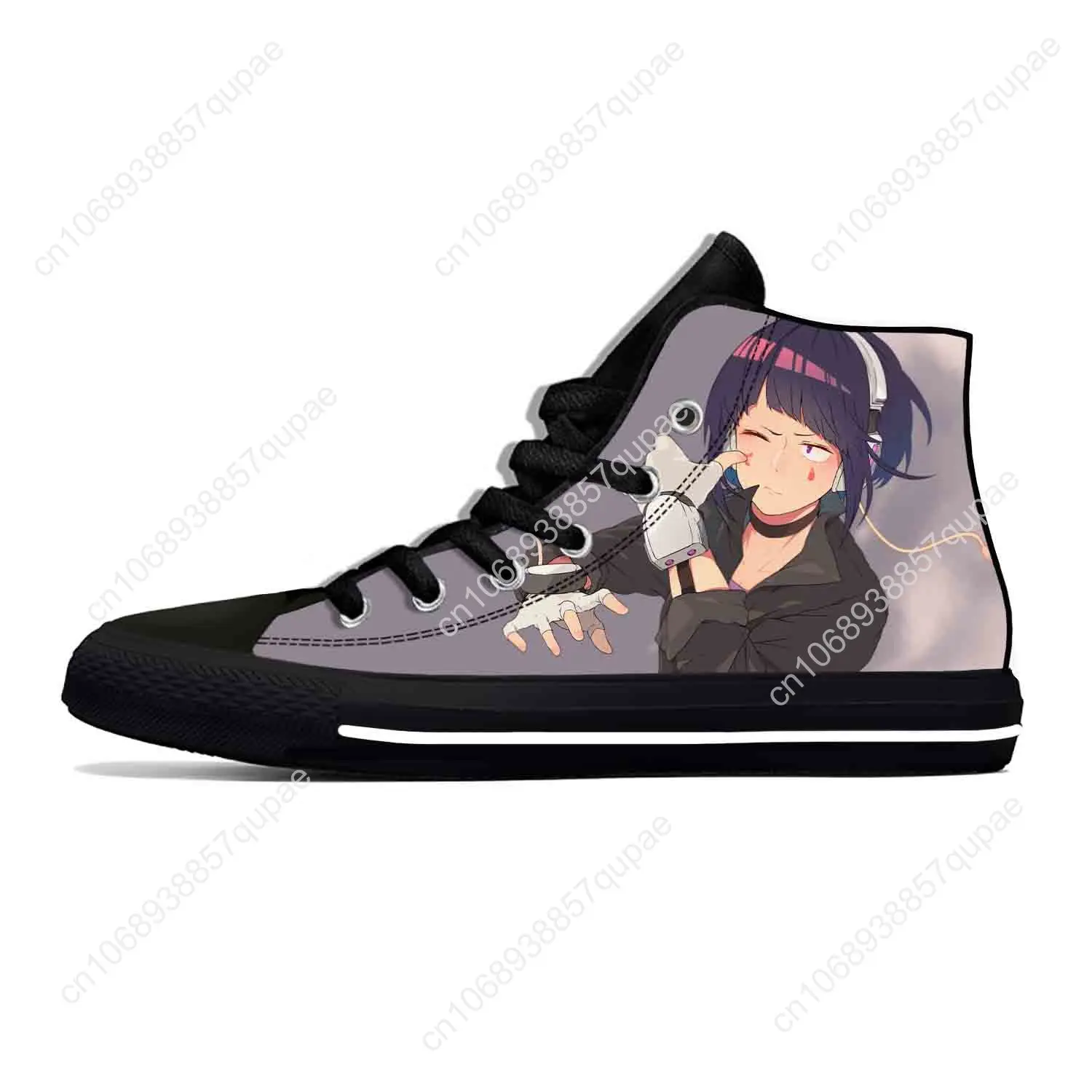 Anime Cartoon Manga My Hero Academia Jiro Kyoka Casual Cloth Shoes High Top Lightweight Breathable 3D Print Men Women Sneakers