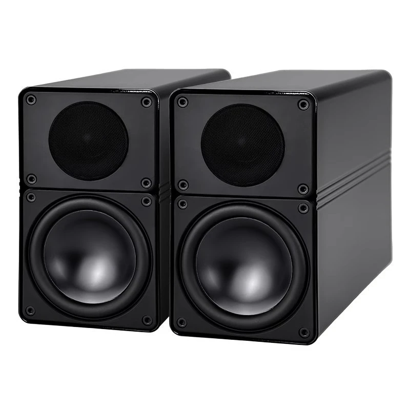 

Fever HiFi all-metal box speakers, small steel cannon stereo