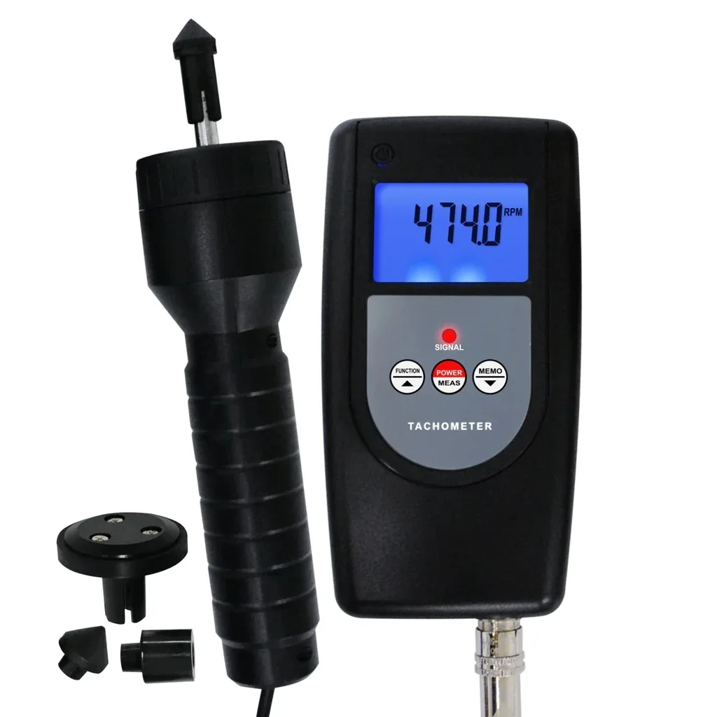 The contact tachometer DT-2859 for non-contact laser measurement of motor speed and line speed frequency