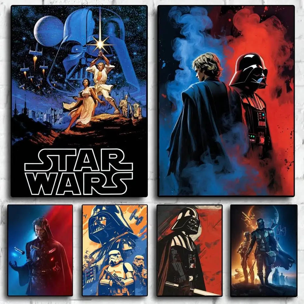 cool S-STAR W-WARS  High-End Fashion POSTER sticker For Living Room Entryway Luxury Home Decor