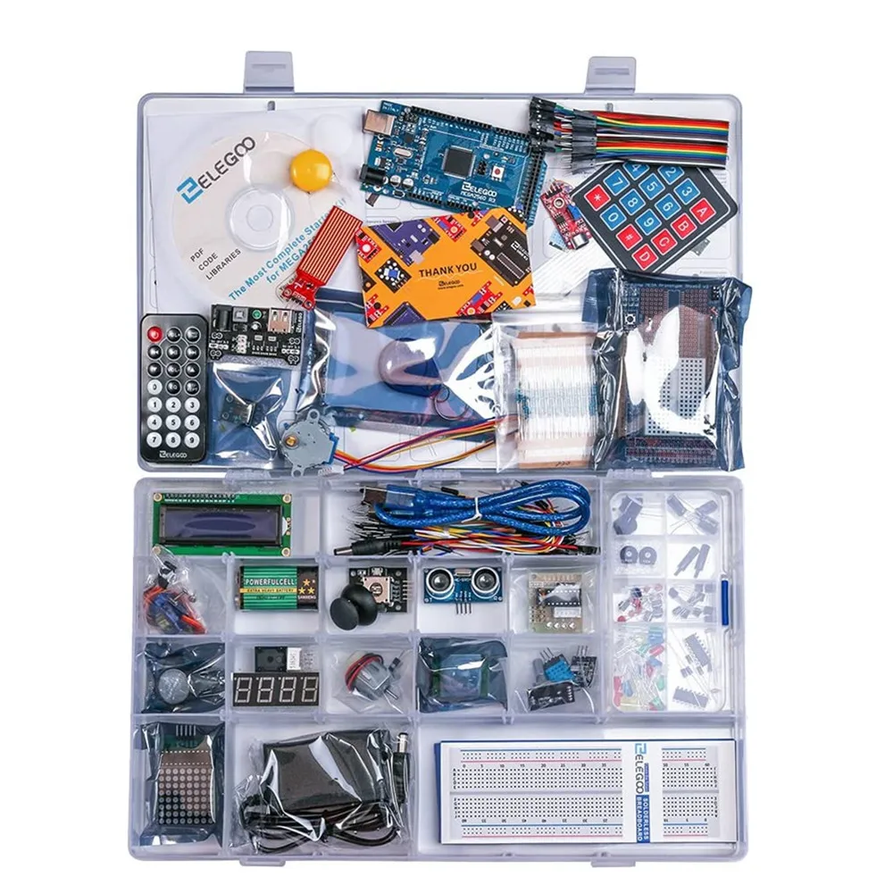 ELEGOO Mega R3 Project The Most Complete Ultimate Starter Kit with TUTORIAL Compatible with Arduino IDE DIY Electronic Kit