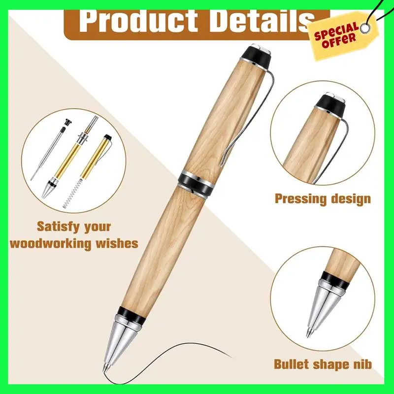 

LBER Wood Turning Pen Set Rotating Pen Kit For Wood Turning Bulk Lathe Turning Supplies For Pen Making