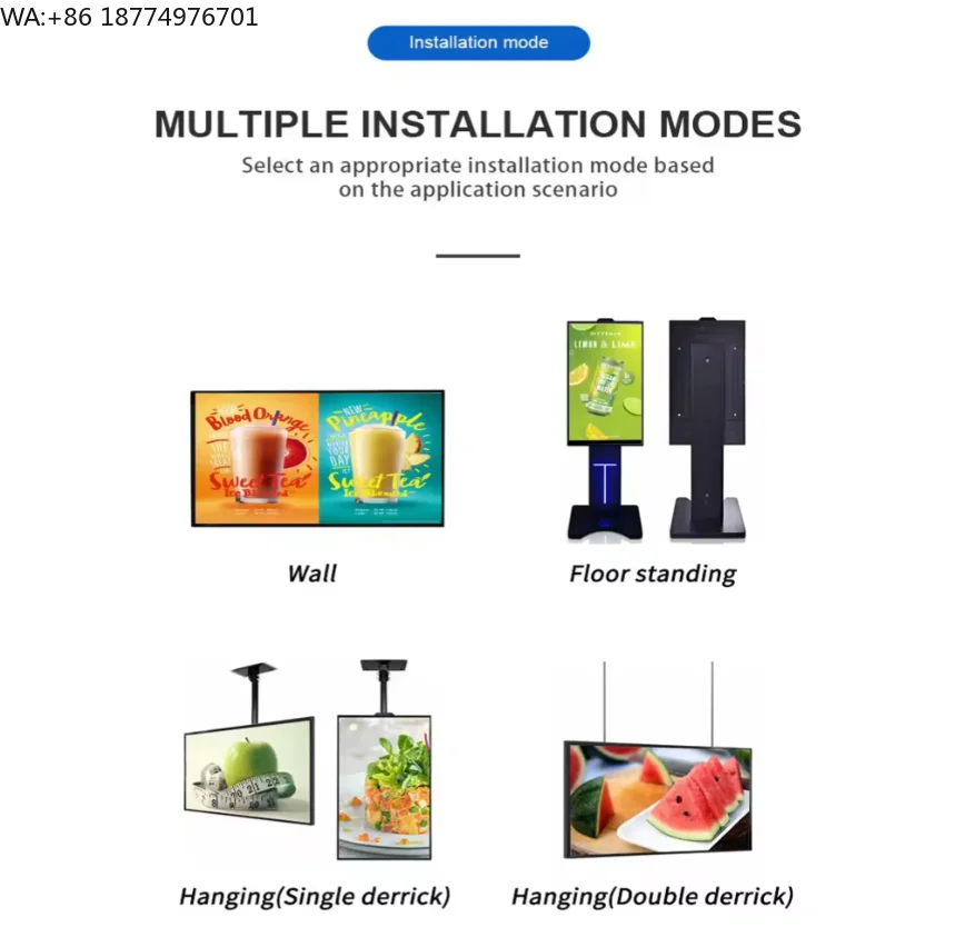 

32-Inch Android Ultra Wide HD Multi Touch Screen Monitor Wall-Mounted Advertising Display Elevator Wayfinding Education Welcome