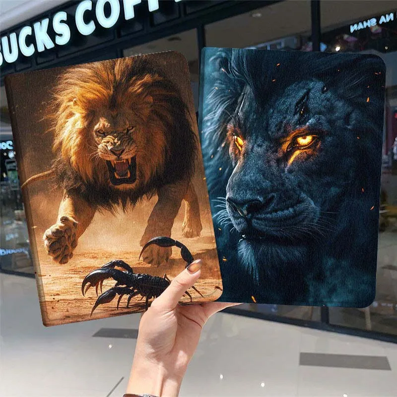 

Модный чехол с изображением льва для планшетов Samsung Galaxy Tab A7, A8, A9, A11, S6, S11, 10.1, 10.4, 10.5 дюймов, Lite, Plus, мягкий чехол для планшета.