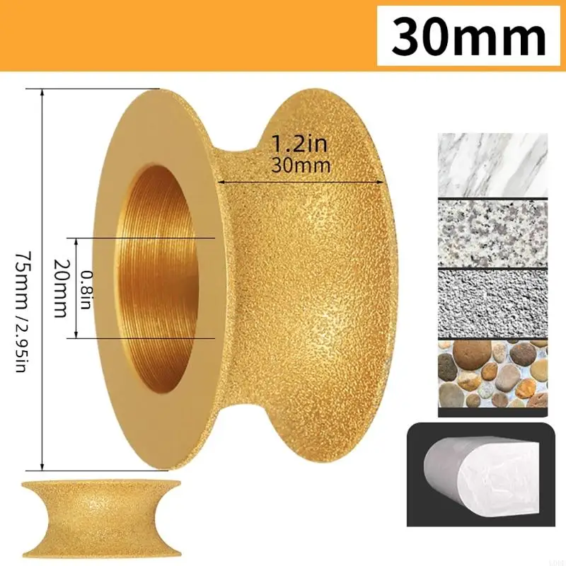 U0DF Brasiled Diamantes Broads Grinder Roda Roda Francesa Granites Marbres borda francesa