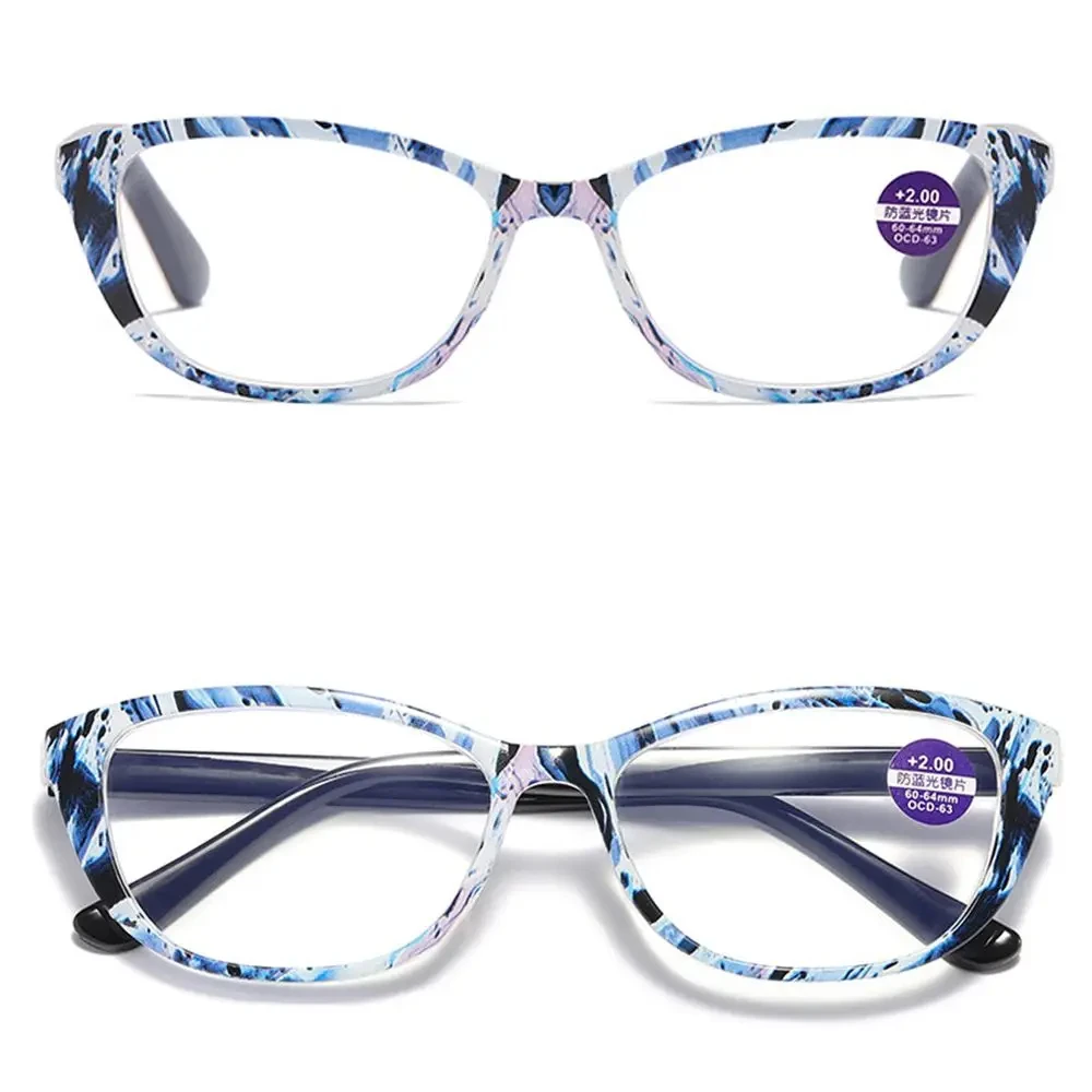Damenbrille 2023, Trend, bedruckter Rahmen, Lesebrille, Herren, Augenschutz, Anti-Blaulicht, Presbyopie-Brille +1,0 ~ + 4,0 – Detail 4