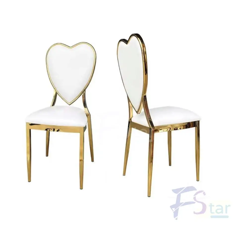 Metal Furniture Gold Stainless Steel Round Back Hotel Banquet Wedding Chairs