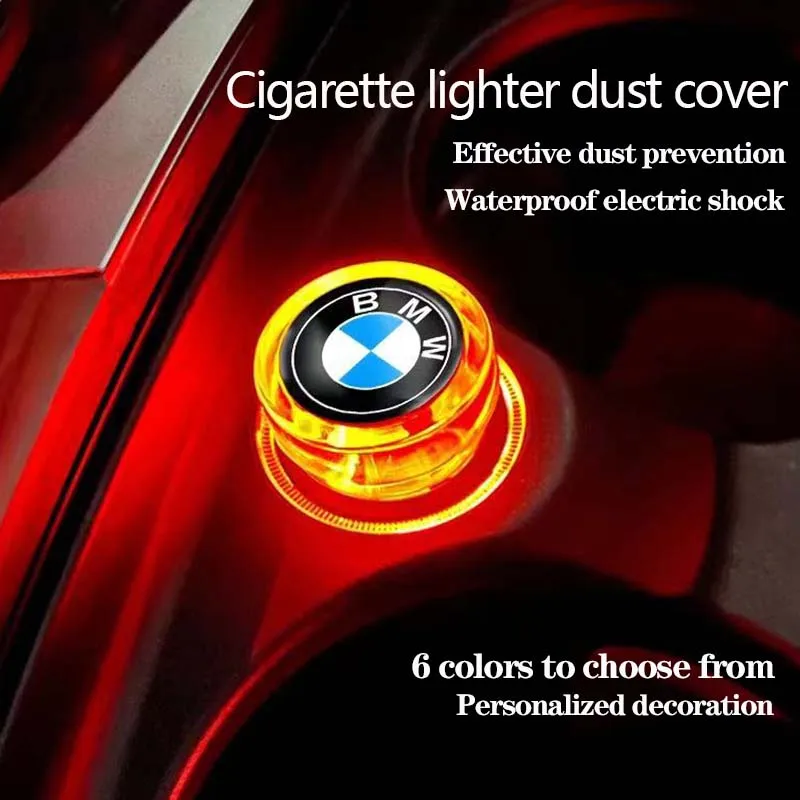 Car Cigarette Lighter Cover DustProof Decoration Cap For BMW E49 E60 M M3 M5 F10 F30 F20 E28 E36 E39 E46 E91 Performance X1 X2