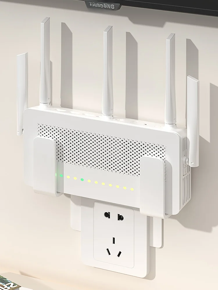 מדף לאחסון ראוטר על הקיר, מדף לאחסון Wifi, תושבת קבועה למכשירים ביתיים, ללא צורך בקידוח, מעמד מתכת