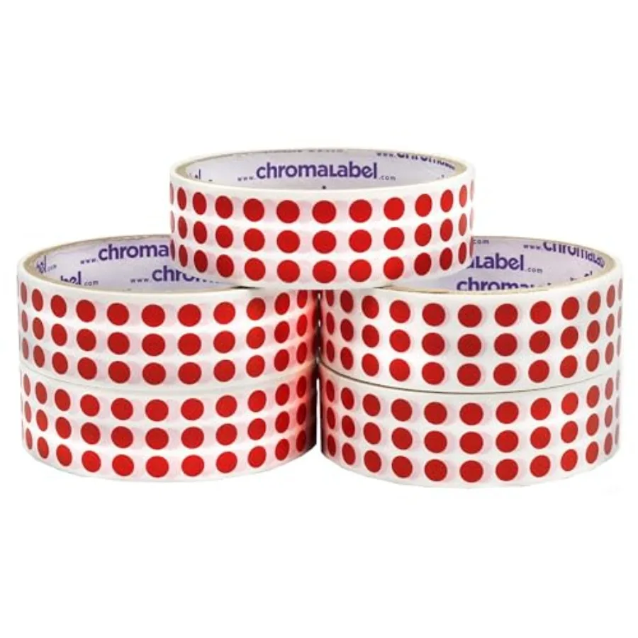 

Набор цветных точечных этикеток с перманентным клеем, 0,25 дюйма, 1000 наклеек на рулон, 5 упаковок