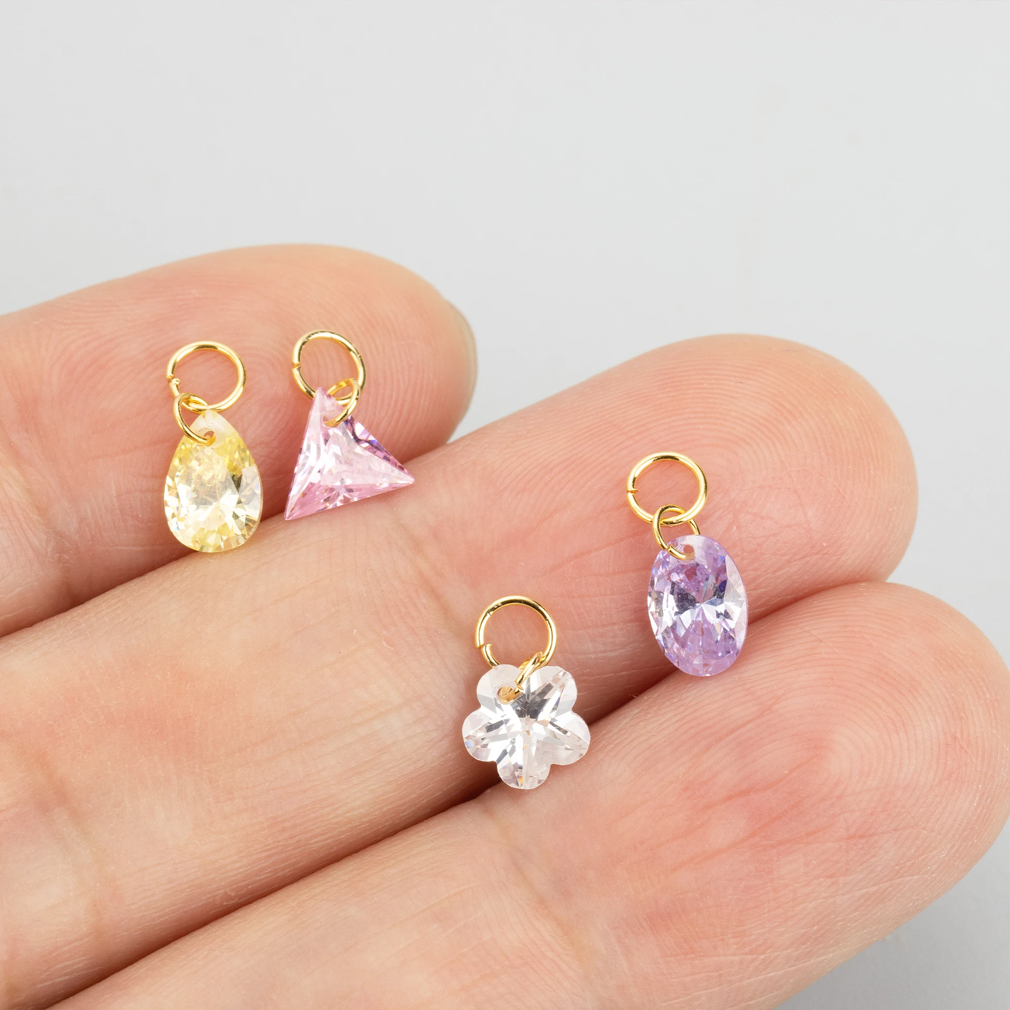 GUFEATHER,10pcs/lot,MH78A,jewelry accessories,stainless steel rings,zircons,hand made,charms,jewelry making,diy pendants image 3