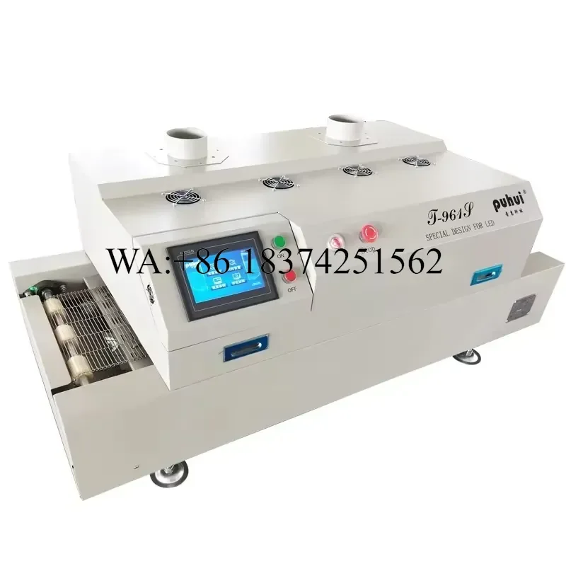 Wmwmnu for Arrival Pu hui SMT T961S LCD Touch Screen 6 Heating Zone Conveyor Reflow Oven LED Infrared Hot Air Reflow