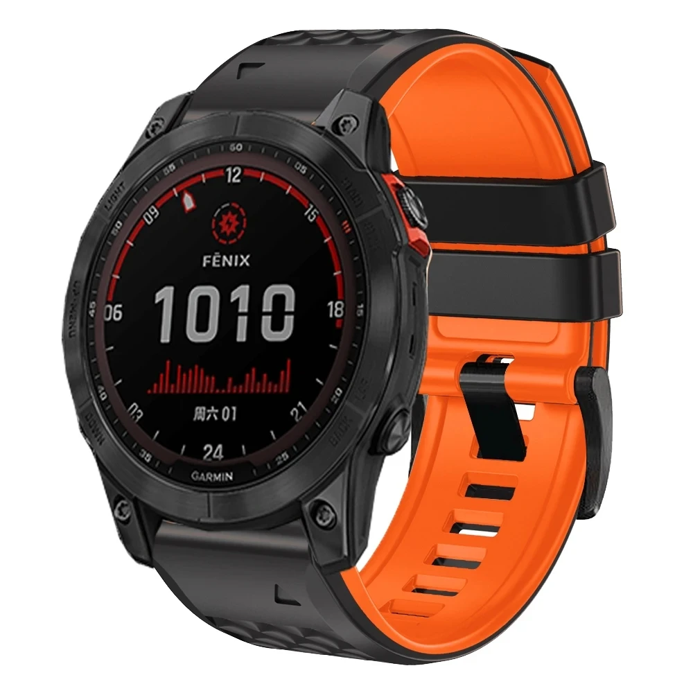 Ремешок силиконовый для наручных часов, браслет для смарт-часов Garmin подход S60 S62, Fenix 6 6X Pro 5 5X Plus 7 7X, 22 26 мм