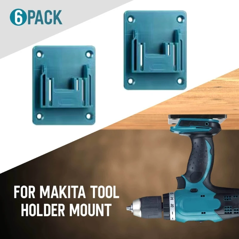 ipiip Drill Bits, Wall Mount for Makita Drill Tools 14.4V 18V, Wall Storage Tools