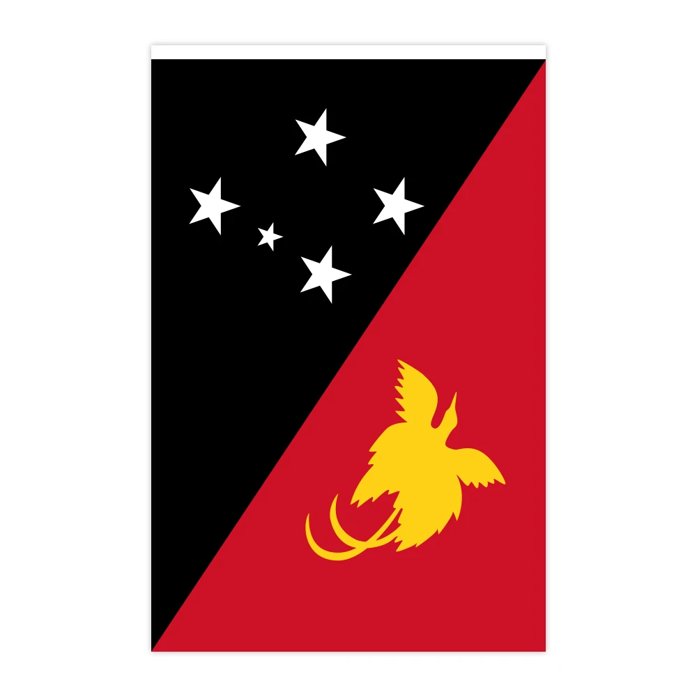 14x21CM Papua New Guinea character string flag with Digital polyester printing (20pcs/set)