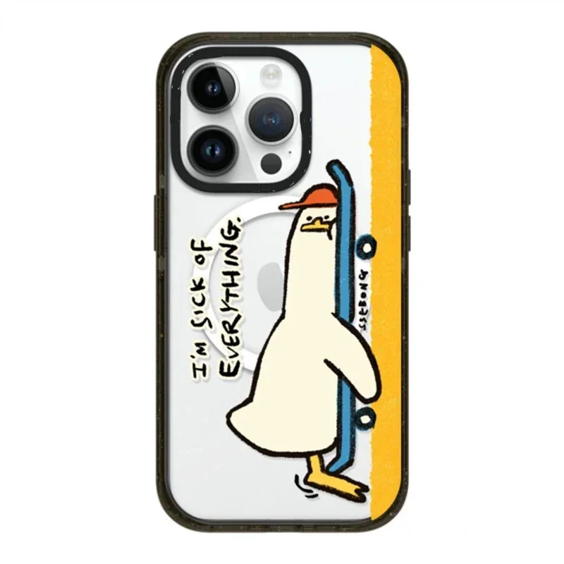 

MagSafe Acrylic Cute Duck Phone Case Cover for IPhone 11 12 13 14 15 Pro Max Case for IPhone 14 Pro Max