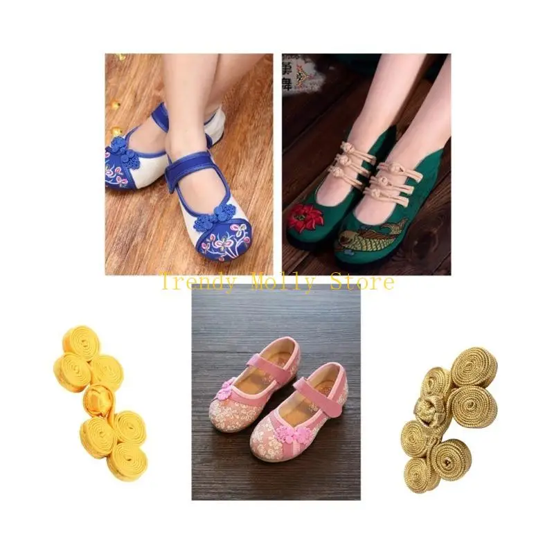 Elegant Chinese Cheongsam Knot Fasteners - close-up view