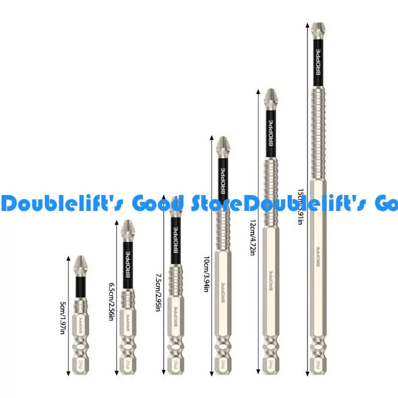 R9UF 6PCS K5 Power Drill Bits แรงกระแทกแม่เหล็กผลกระทบต่อการเจาะไขควงแม่เหล็กแม่เหล็ก