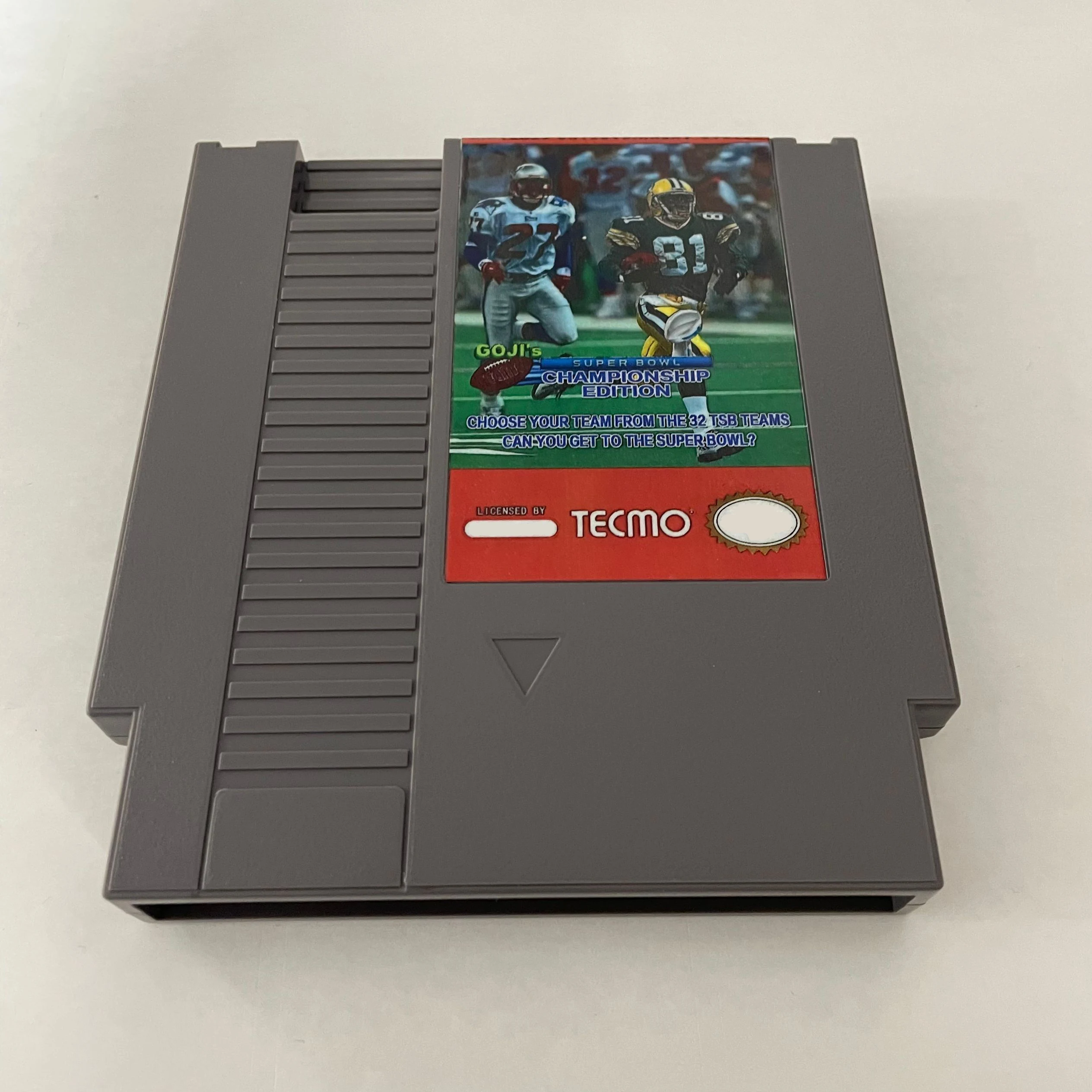 Goji's Tecmo Super Bowl Championship Edition — 8-битный игровой картридж NES для NES Game Cosnole