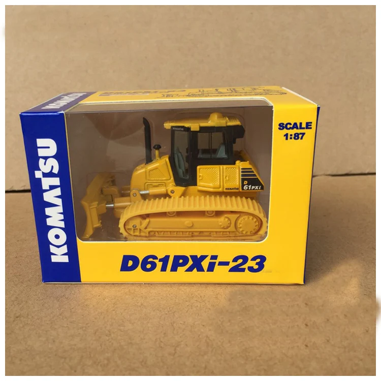 1:87 Komatsu D61PXi-23 Bulldozer Alloy Engineering Vehicle Model Gifts Souvenir Toys