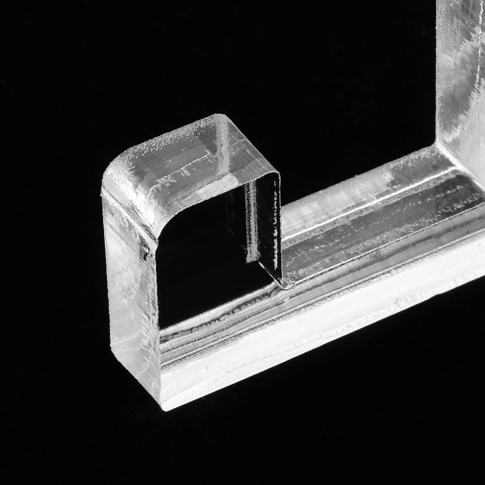 قطعتان من إطار الصورة المصنوع من الأكريليك الشفاف لعرض علامات الزفاف للمكتب أو الطاولة مثالية للحرف اليدوية بتصميم شفاف وأنيق