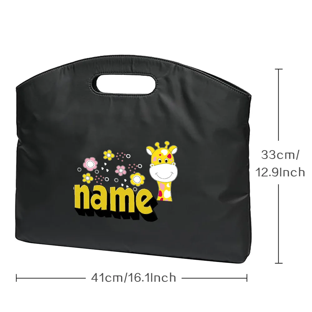 شخصية مخصصة اسم حقيبة مكتب مؤتمر وثيقة تخزين التنقل حقيبة العمل التنقل للجنسين حقيبة يد الأعمال #2