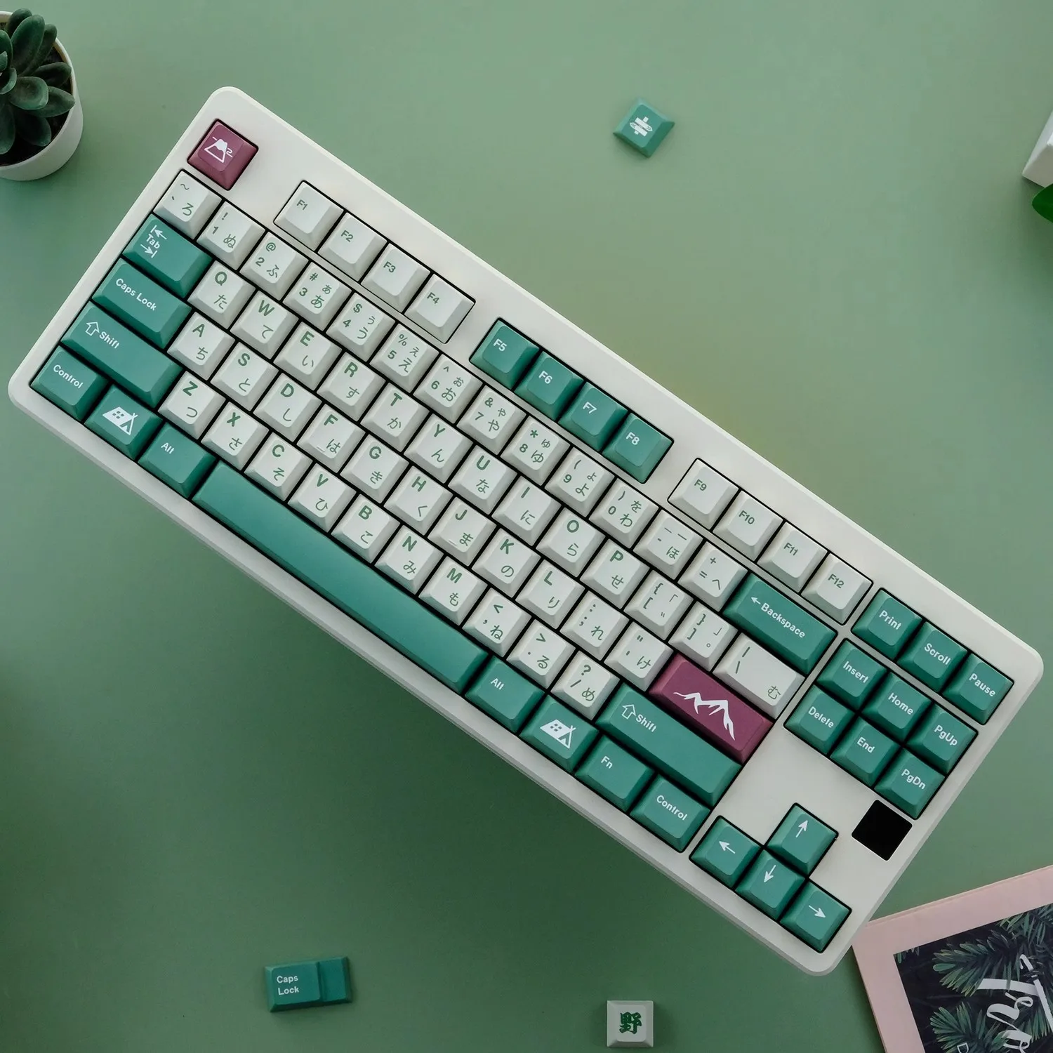 1 Set GMK Camping Key Caps For MX Switch Mechanical Keyboard PBT 5 Sides Dye Subbed Cherry Profile Keycap For 64 68 84 FILCO view 2