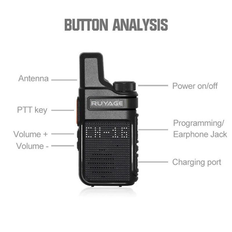 PMR 446 Walkie Talkie Portable Mini Communication Radios Profesional Talkie Walkies Two Way Radio Transceiver Ruyage Q2 Quality