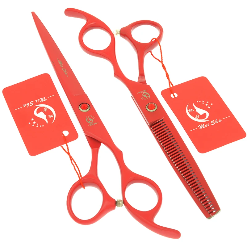 

Meisha Professional Hairdressing Scissors Set Japan Steel 7 inch Cutting 6.5 inch Thinning Shears Scissor Haircut Tools A0135A