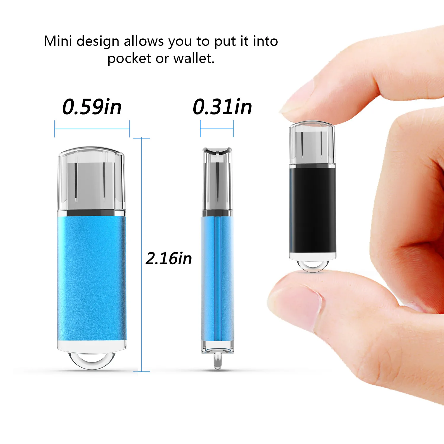 KOOTION-Pen Driver de Alta Velocidade, USB 2.0 Flash Drive, Memory Stick Pendrive, Colorido, U215, 64GB, 32GB, 16GB, 8GB, 4GB, 2GB, 5pcs por lote