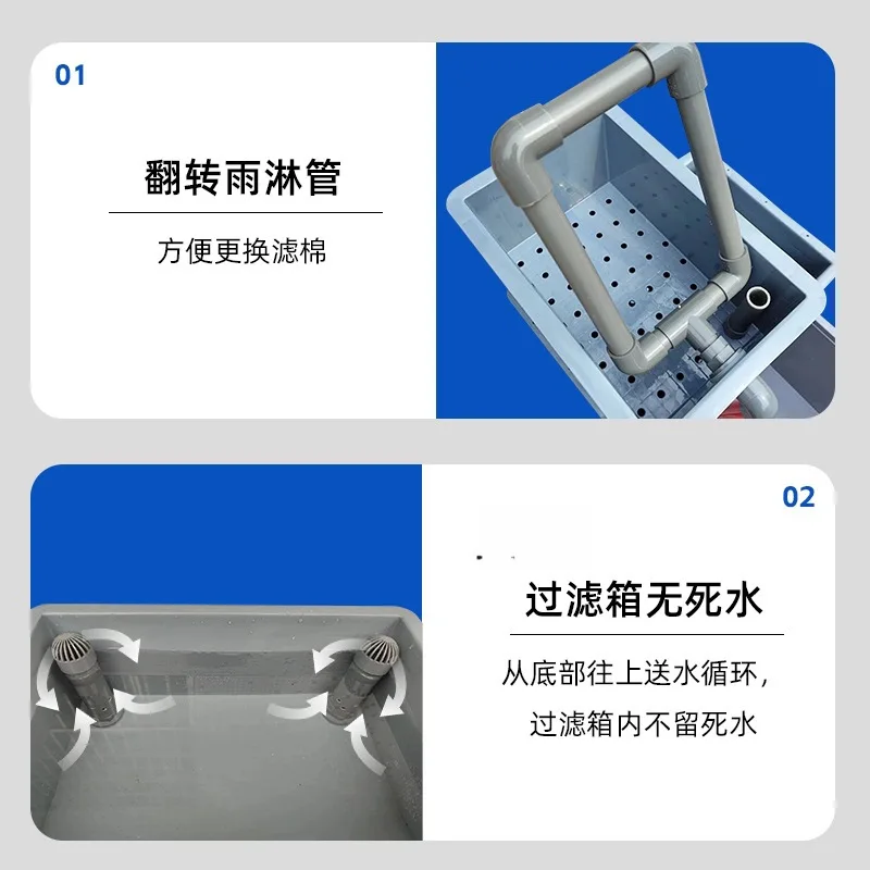 Turtle box  tank turnover box Filter box Ecological cycle Thickened turtle turnover  Fish  mixed culture Ring wat