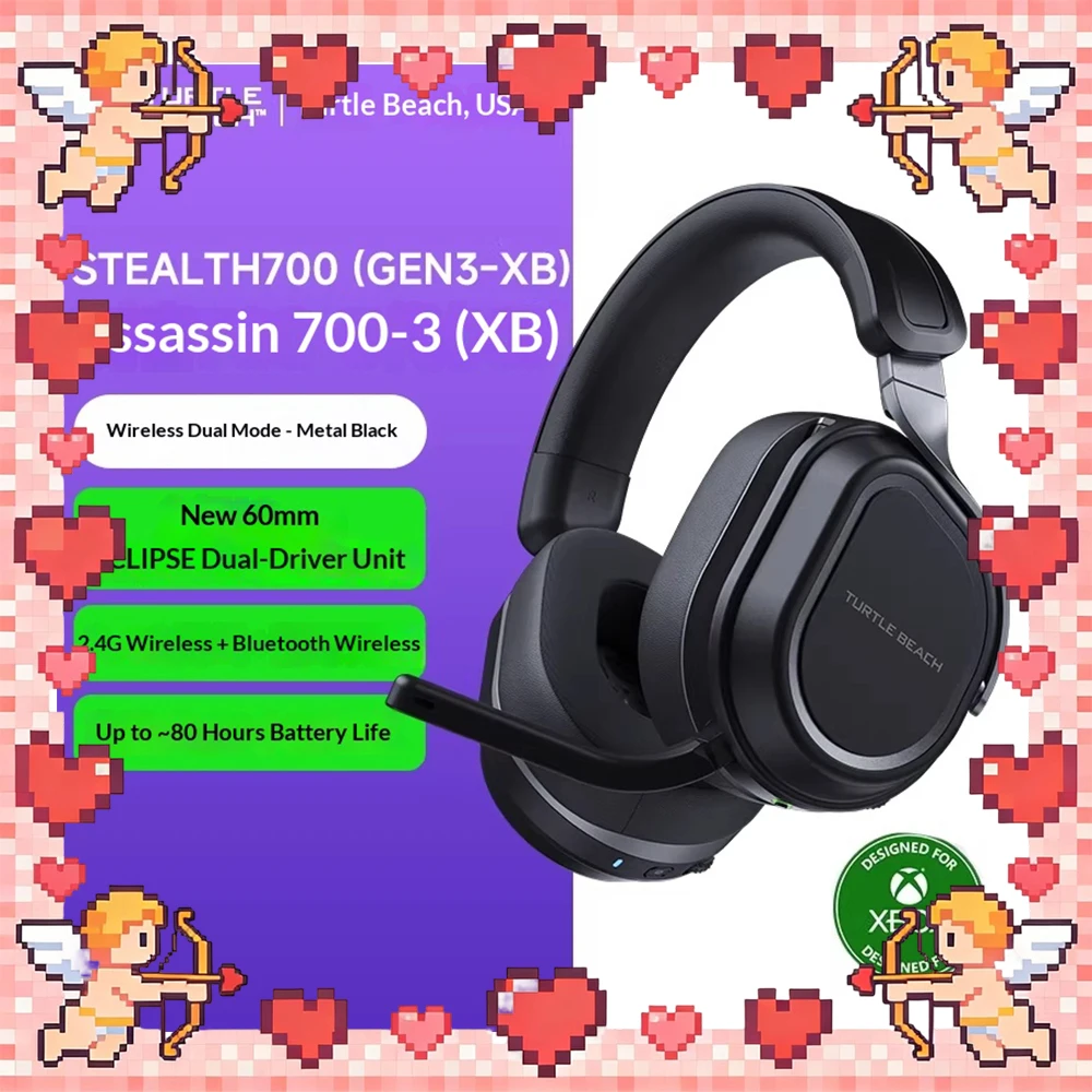 

Игровые наушники Turtle Beach STEALTH 700 GEN3 с Bluetooth и двойным режимом подключения, беспроводные наушники третьего поколения с динамиками нового поколения