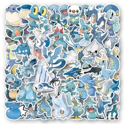 10/30/60PCS Blue Cute Pokemon Anime Stickers Decal DIY Suitcase Laptop Scrapbook Phone Guitar Graffiti Cartoon Sticker Kids Toy