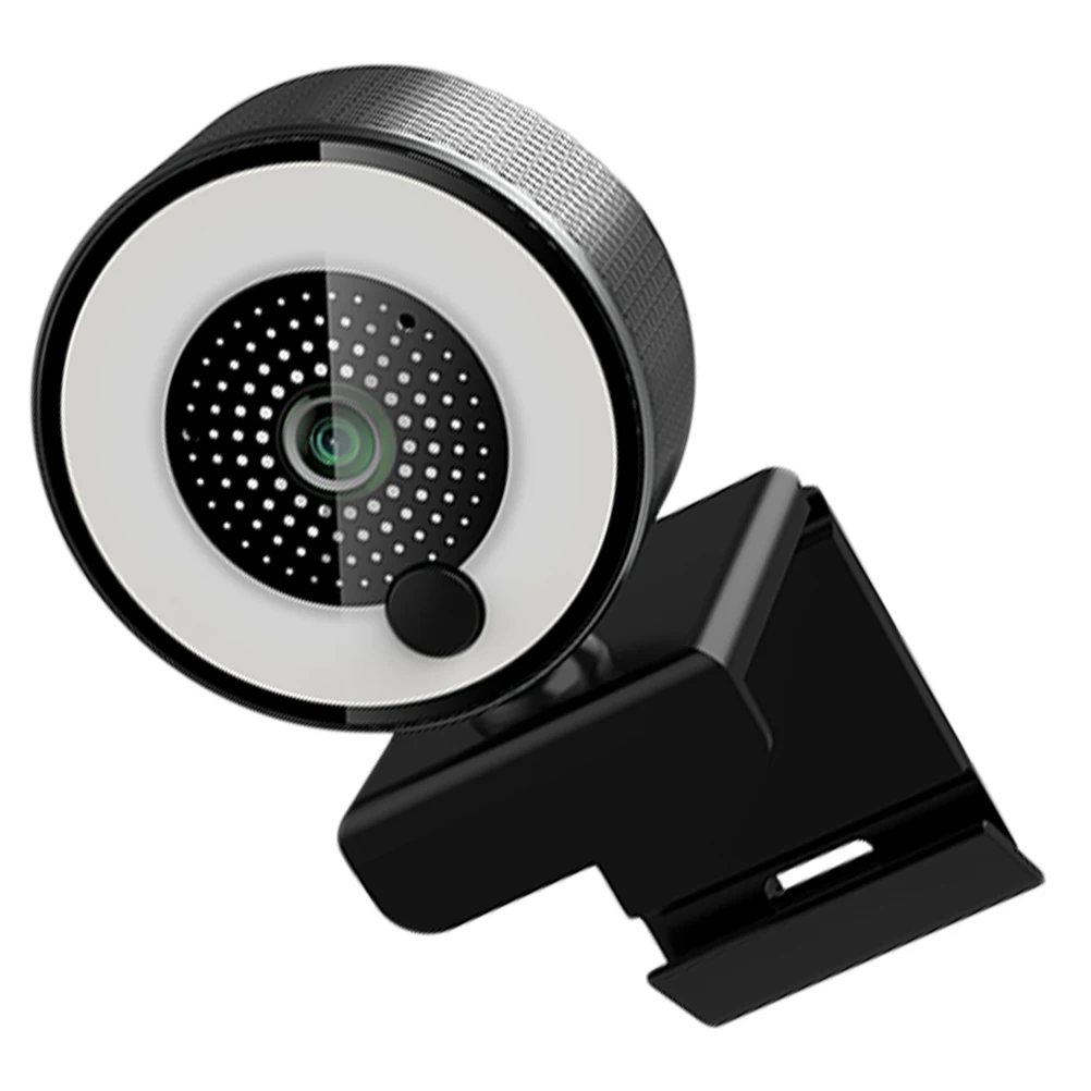 

5MP Web Camera 360 Degree Adjustable USB 3.0 Aluminum Shell HD Live Streaming Fill Light Multifunctional Computer Cam