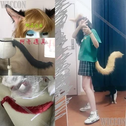 Furry Tails Ears Miqo'te Cute Cat Customizable Cosplay Prop Game Fiinal Fantassy XIV FF14 Remote Operated Holloween Roleplay