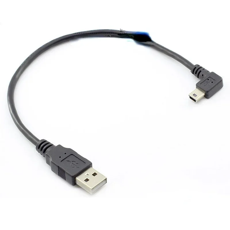 Mini Mini Usb Data Cable Elbow 90 Degree Right Angle Elbow T-port Data Cable Mini 5pin Wire Copper