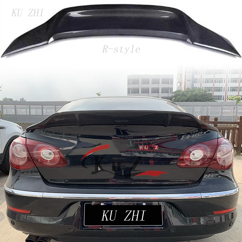 

Suitable for Volkswagen 2009-2018 Volkswagen CC Modified Real Carbon Fiber Rear Spoiler Real Carbon Fiber Rear Spare Case Decora