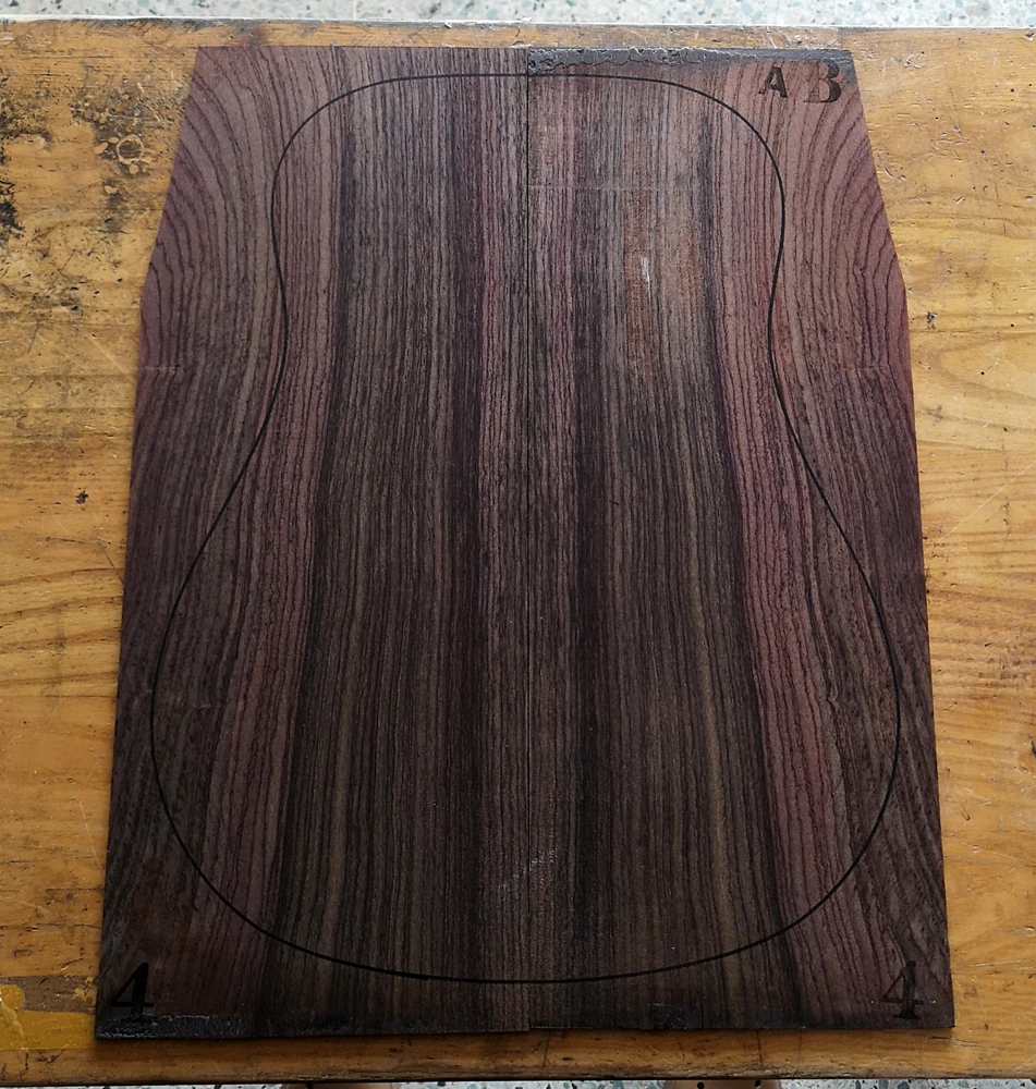 AB/B guitar back/side board All-Solid acoustic Guitar making material accessories Solid Woods