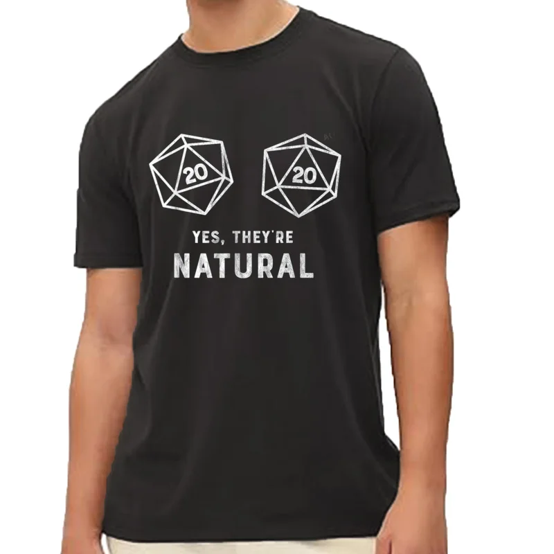Yes Theyre-T-shirt décontracté pour homme, Tees Y2k, Streetwear, Mode, Dés, Petits déjeuners drôles, Gamer, Naturel, Hip